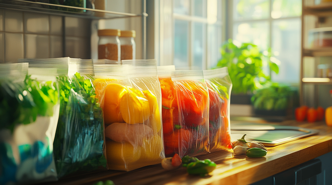 Saco zip para alimentos: praticidade e frescor