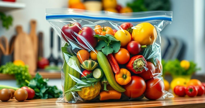 Saco Ziplock Grande é a Solução Prática para Organizar e Armazenar Seus Alimentos