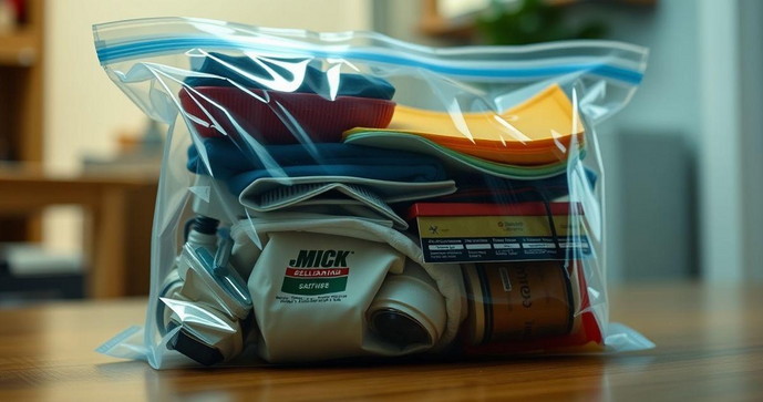 Saco plástico com fecho ziplock é a solução ideal para organização e armazenamento seguro
