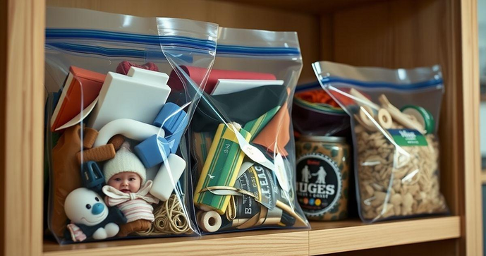 Saco zip é a solução perfeita para armazenamento e organização